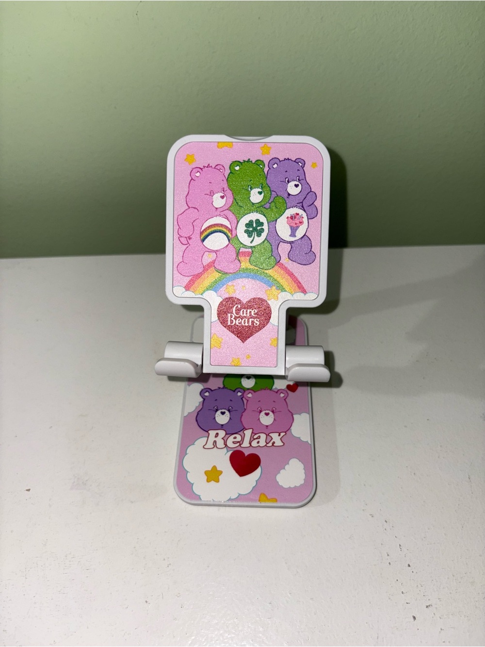 Care Bears Pastel Phone Stand - Pink, Purple & Green